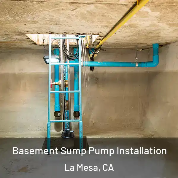  Basement Sump Pump Installation La Mesa, CA