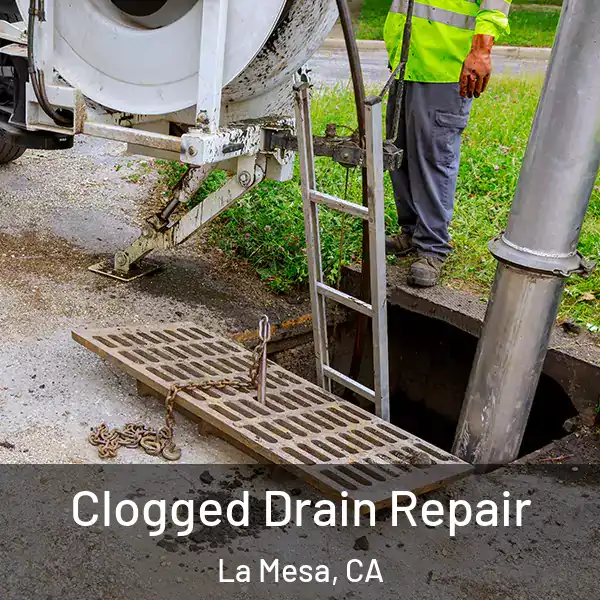  Clogged Drain Repair La Mesa, CA