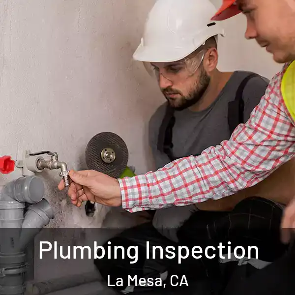  Plumbing Inspection La Mesa, CA
