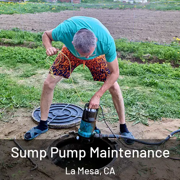  Sump Pump Maintenance La Mesa, CA
