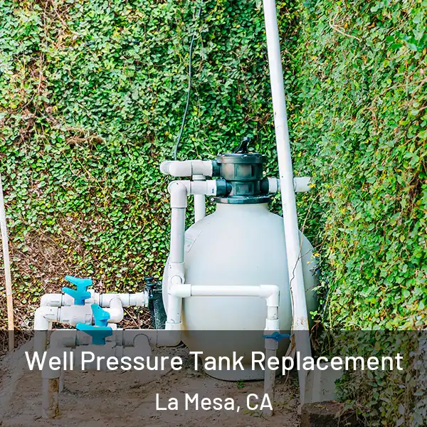  Well Pressure Tank Replacement La Mesa, CA